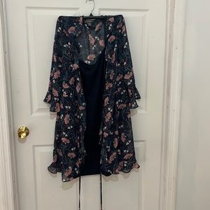 Floral wrap dress
